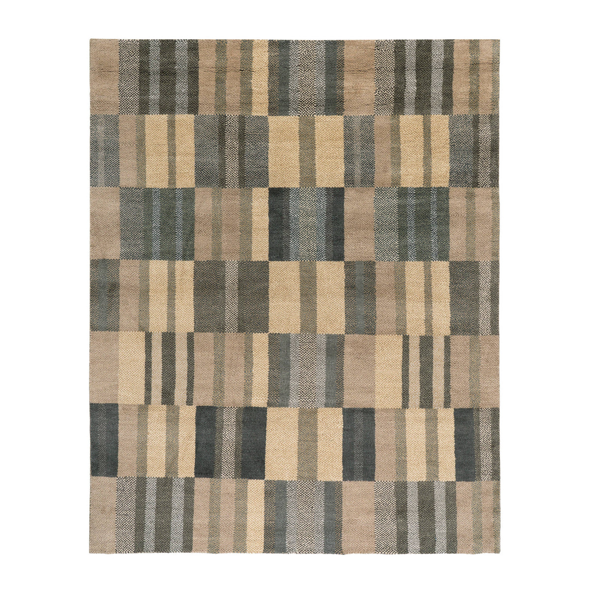 Fairhaven Hand Loom Knotted Wool Rug | Natural