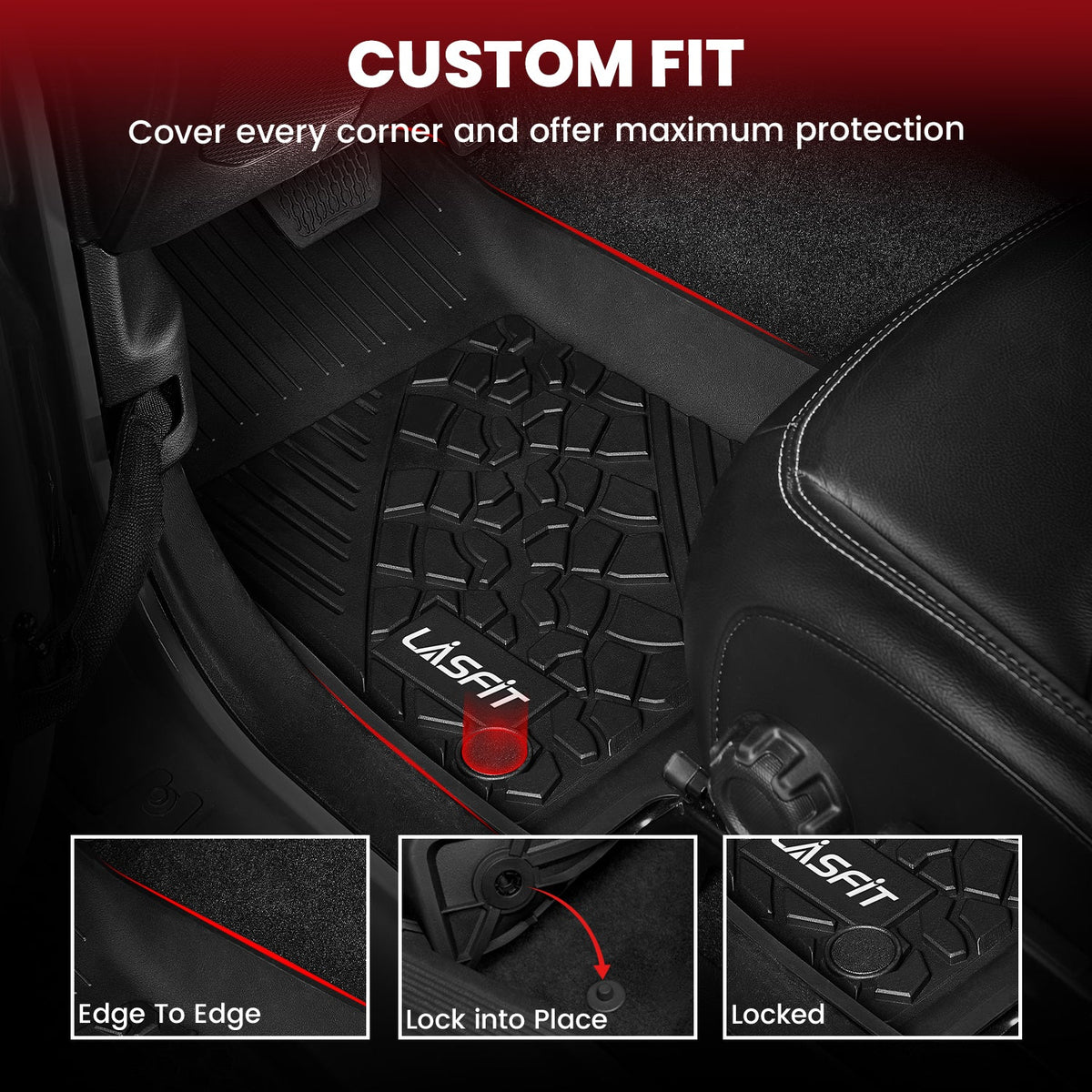 Fit for 2021-2025 Jeep Wrangler 4xe Floor Mats or Cargo Mat, Don't Fit Gas Model