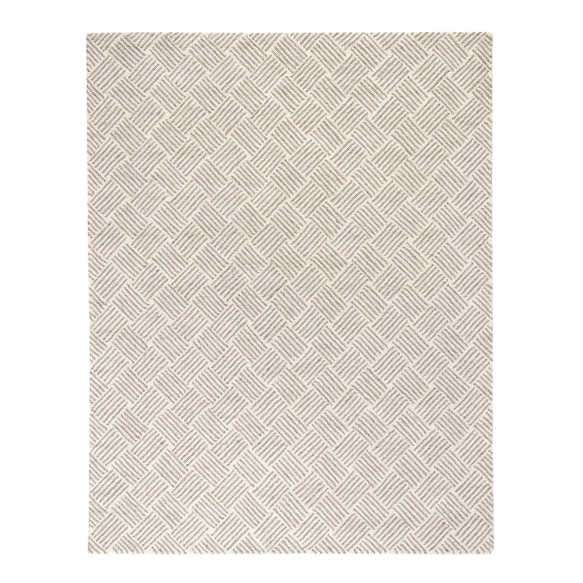 Layers Hand Hooked Wool Rug | Grey