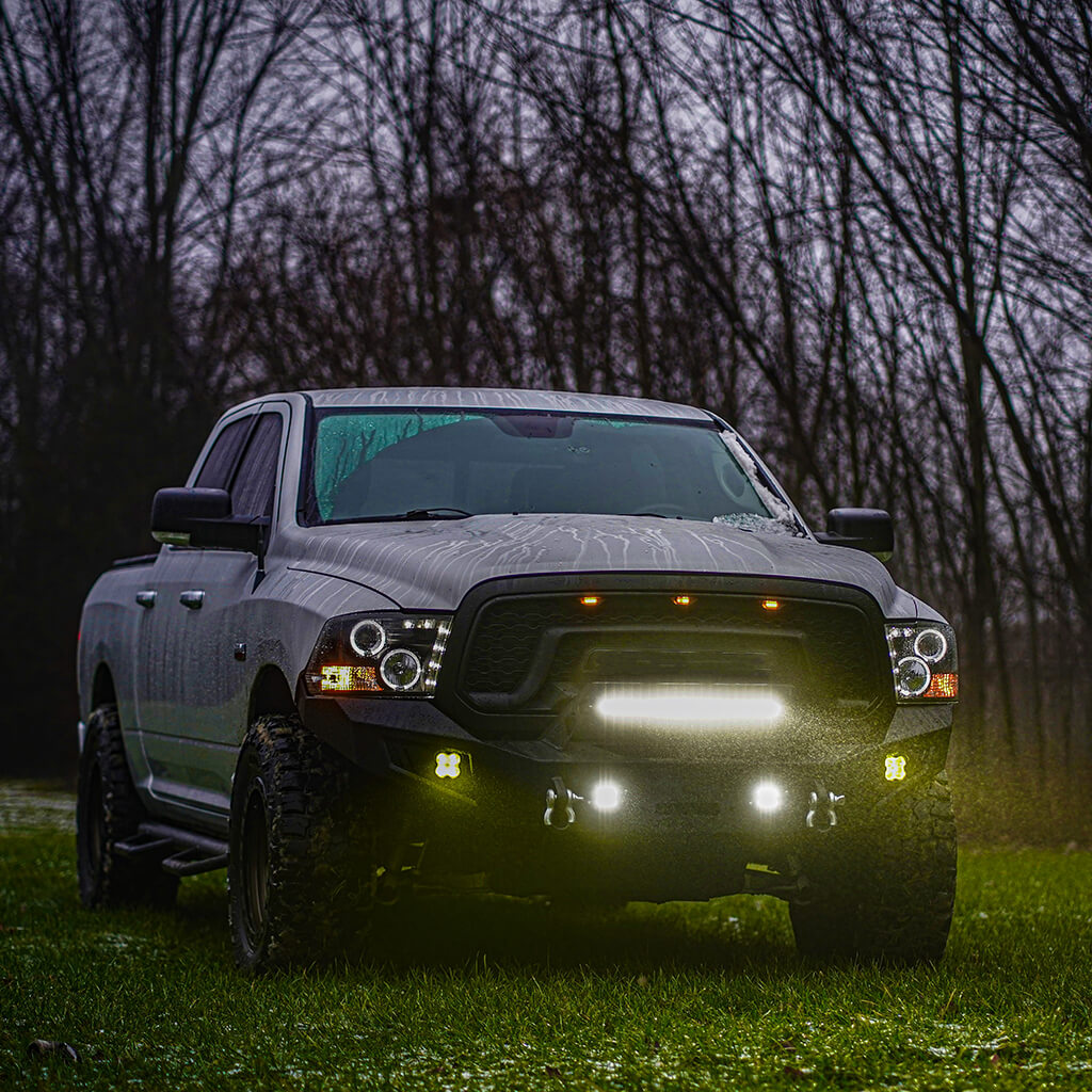 22 Inch Off-Road LED Light Bars Bumper Grille Combo Flood Spot Single Row - LASFIT