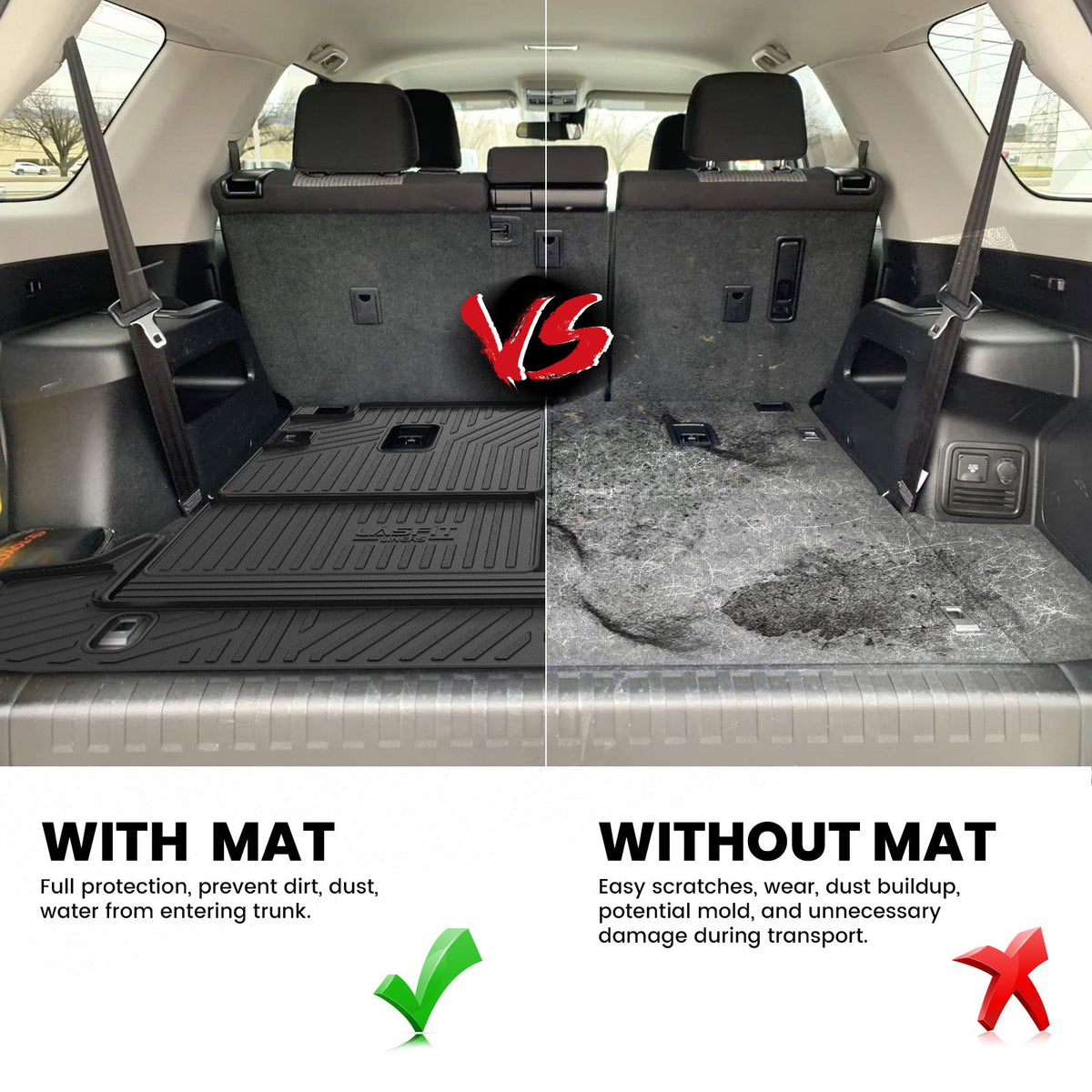 Fit for 2013-2024 Toyota 4Runner Floor Mats or Seatback & Cargo Mats