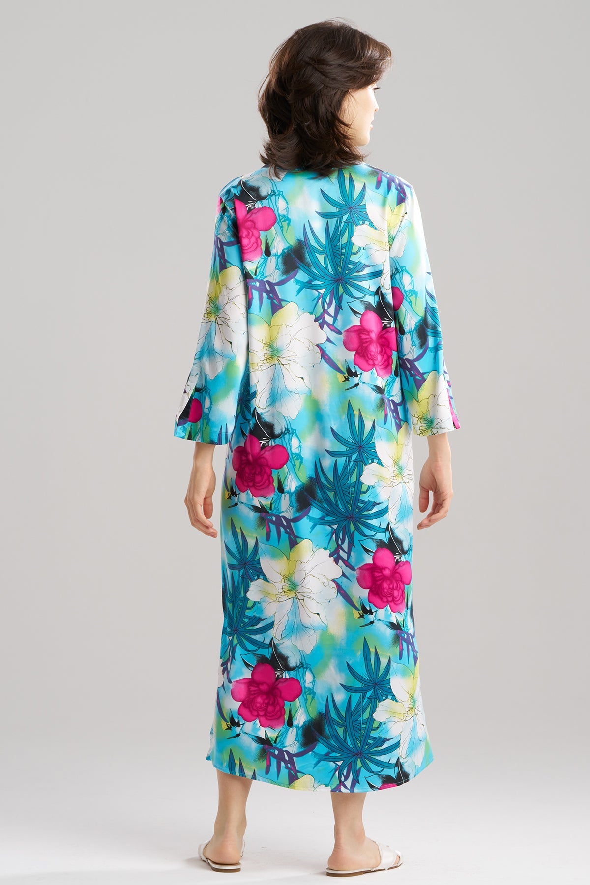 Viva Printed Satin Caftan