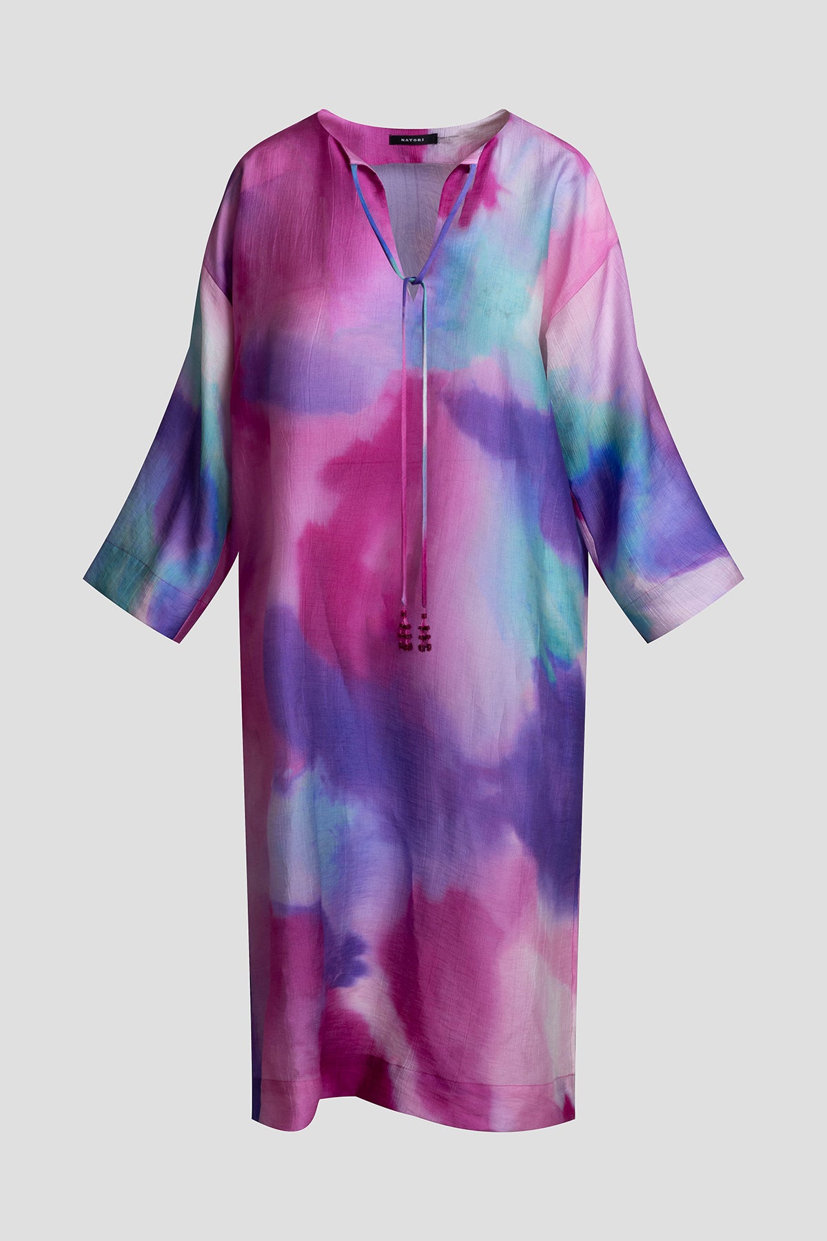 Watercolor Sheer Texture Caftan