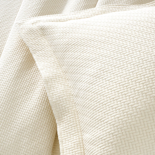 Interlaken Matelasse Sham | Ivory