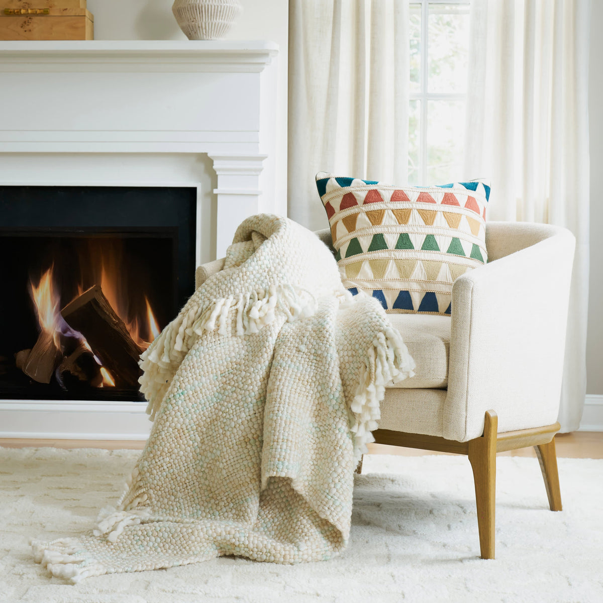 Montello Embroidered Decorative Pillow Cover | Multi
