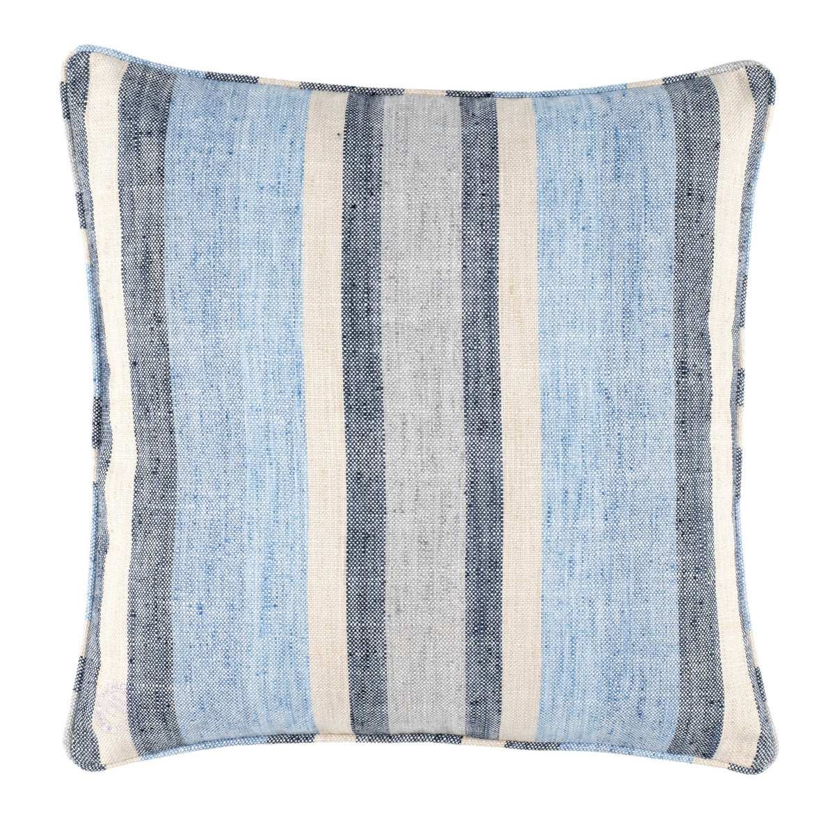 Noll Stripe Decorative Indoor/Outdoor Pillow Cover | Blue