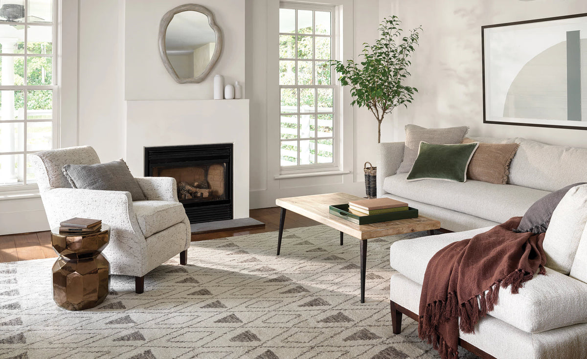 Masinissa Hand Knotted Wool Rug | Natural