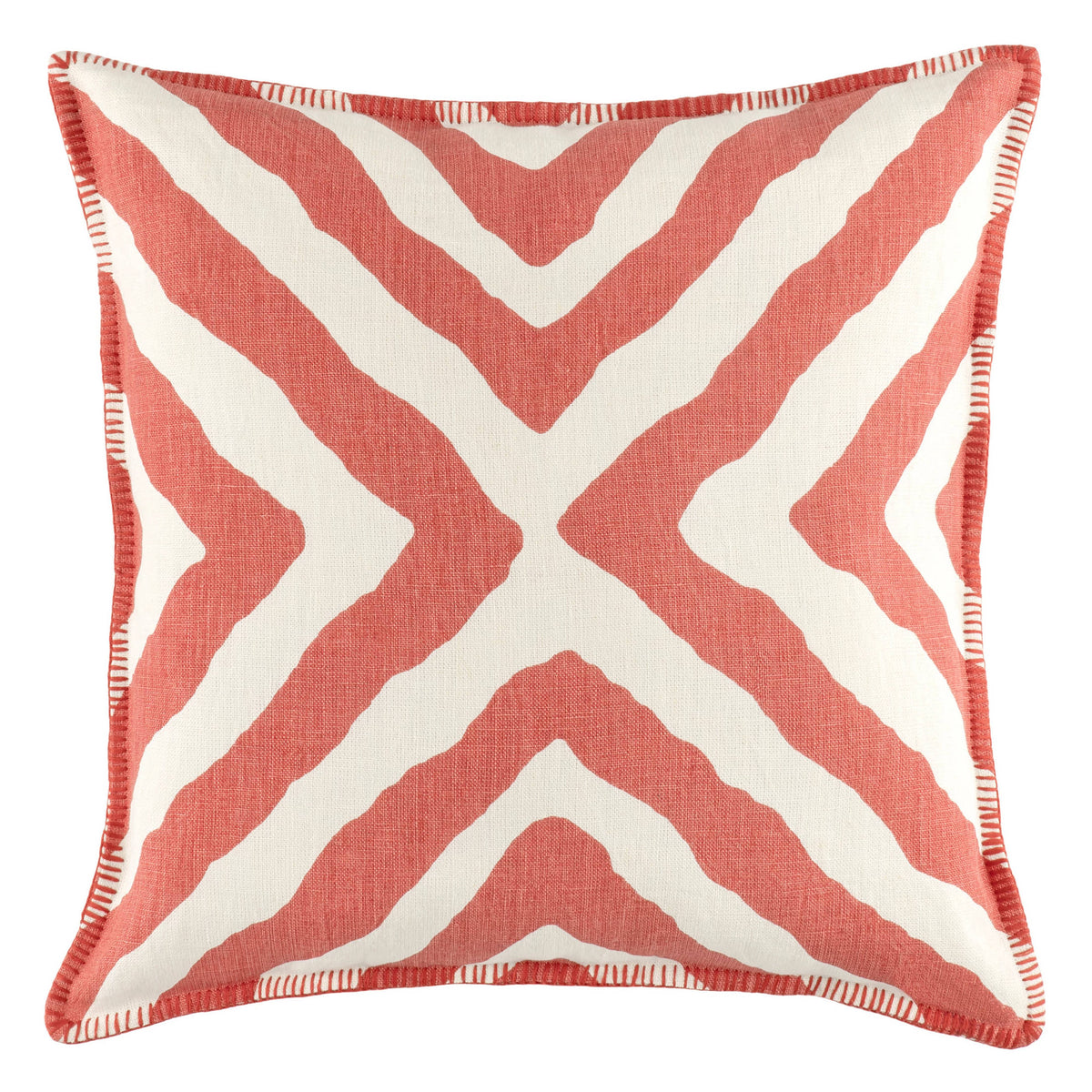 Impy Linen Decorative Pillow Cover | Paprika