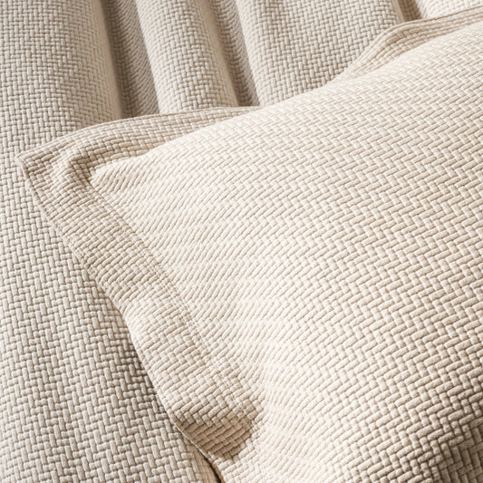 Interlaken Matelasse Sham | Sand