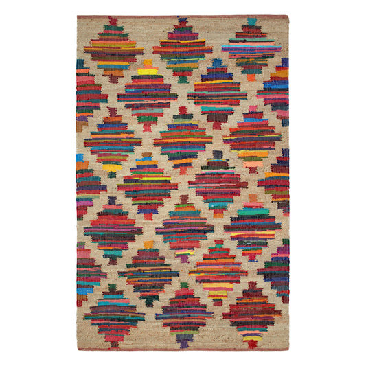 Mod Chindi Handwoven Jute Rug | Multi