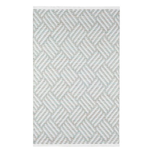 Crisscross Handwoven Indoor/Outdoor Rug | Ocean