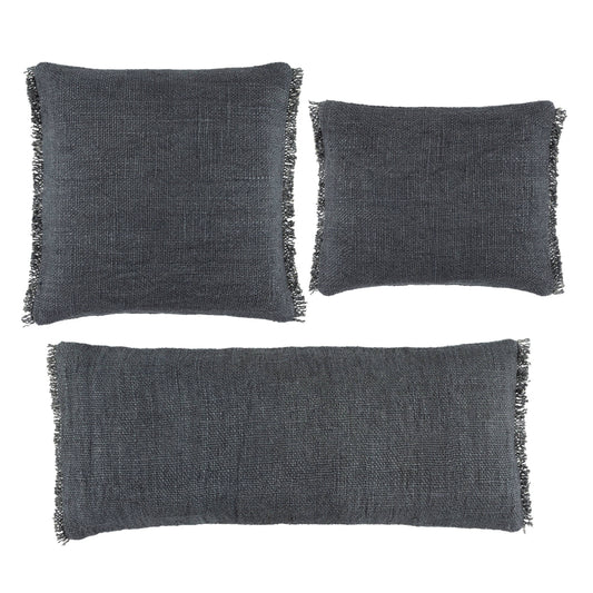 Griffin Linen Decorative Pillow Cover | Granite