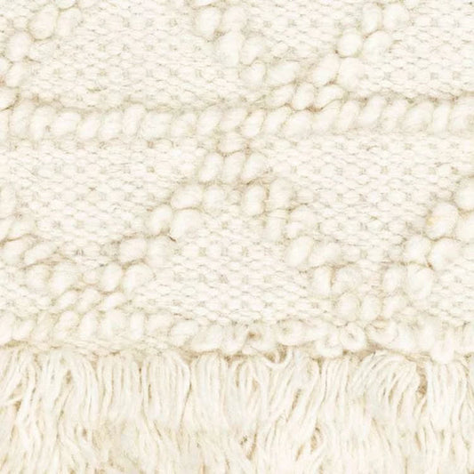 Eleanor Handwoven Wool Rug Swatch | Ivory