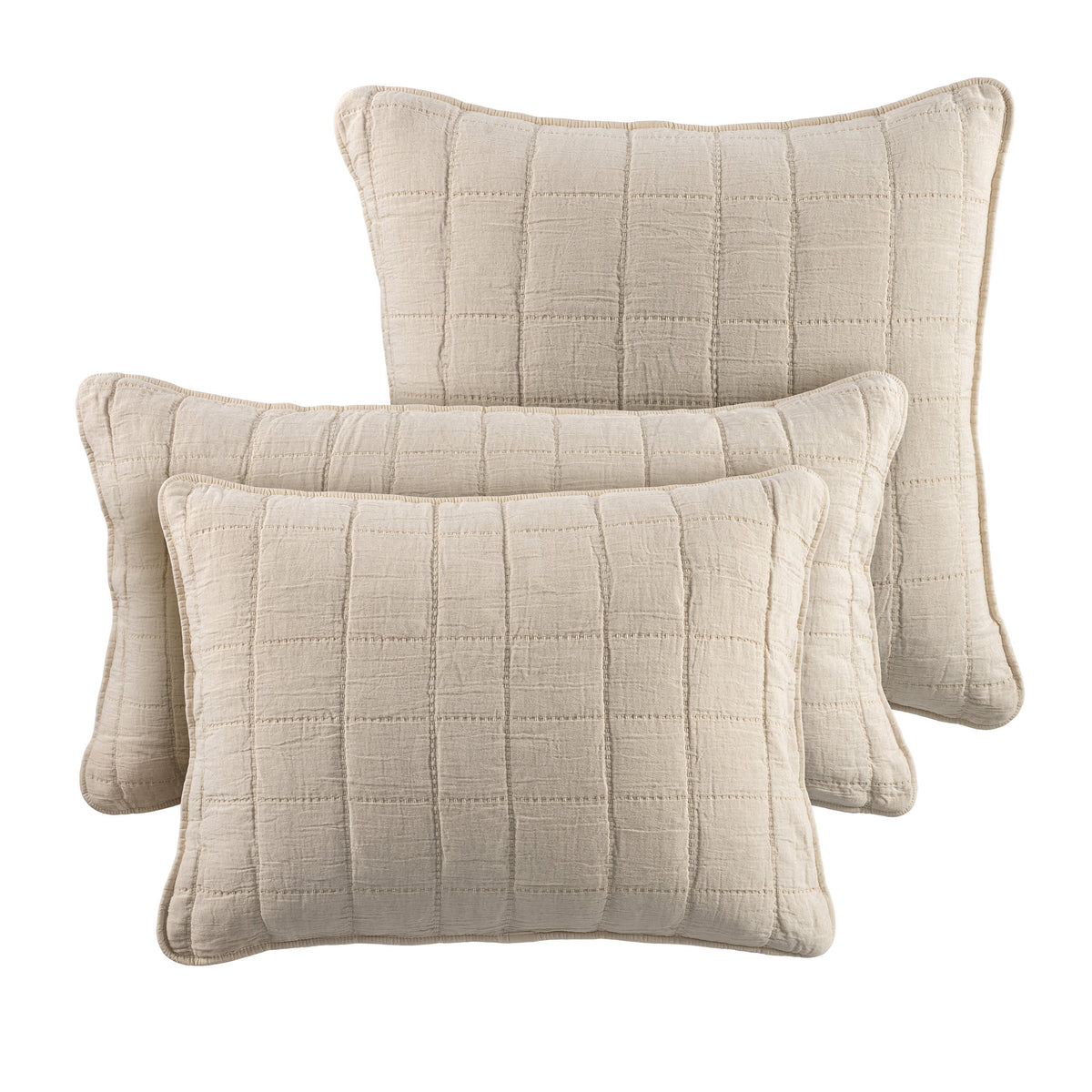 Monet Quilted Sham | Natural