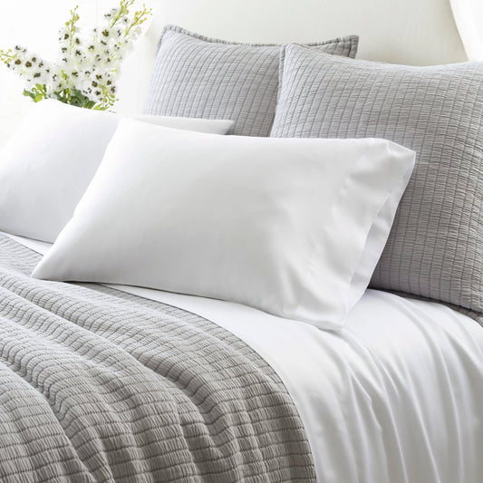 Silken Solid Sheet Set | White