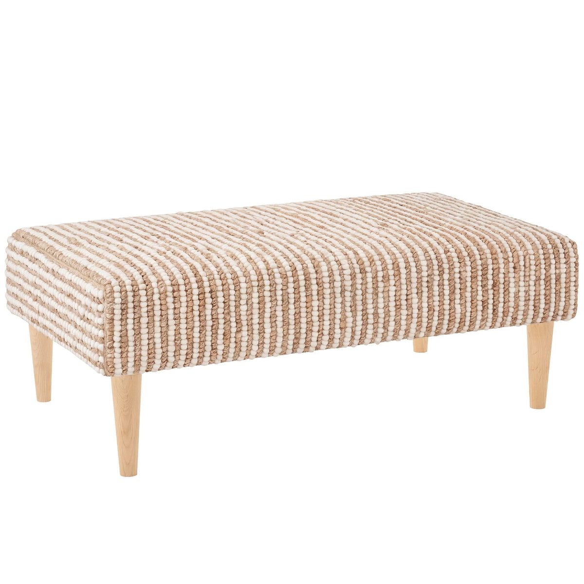 Twiggy Rug Ottoman | Natural