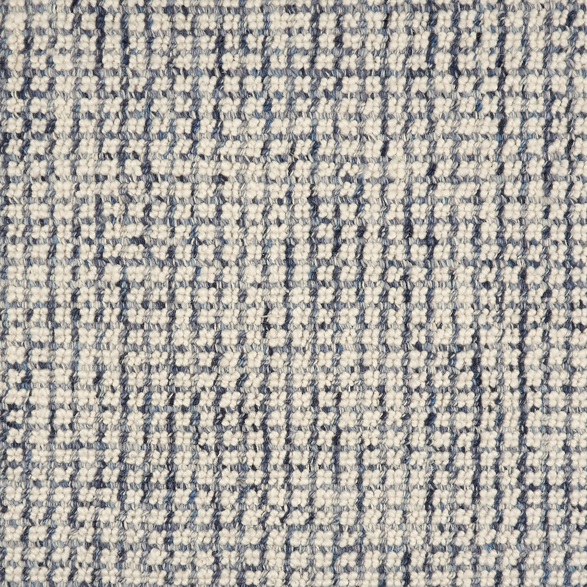Yadira Geometric Woven Wool Custom Rug Swatch | Blue