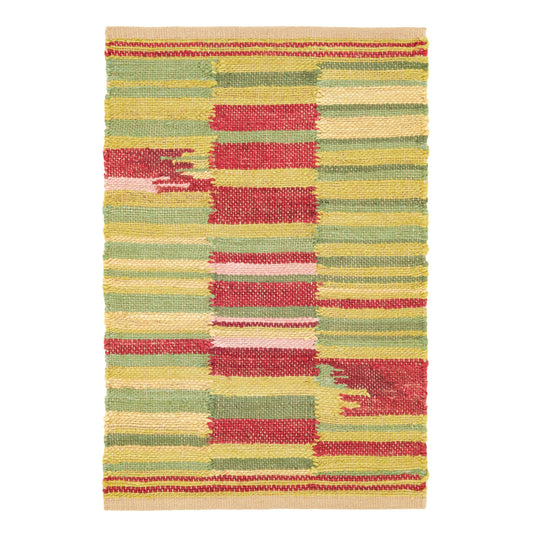 Time Out Handwoven Jute Rug | Green
