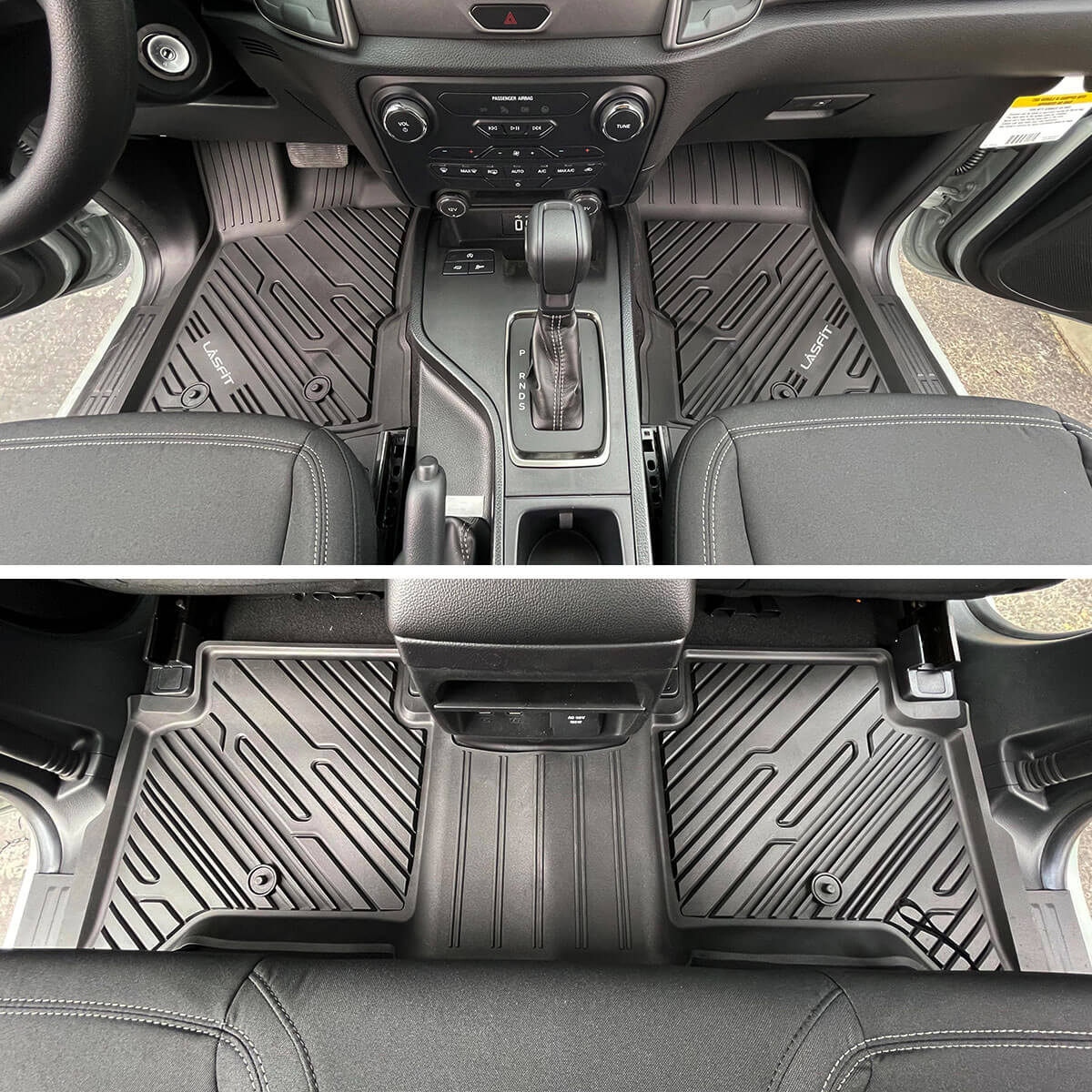 Fit for 2020-2023 Ford Ranger Floor Mats 1st & 2nd Row Seat, Fit SuperCrew ONLY