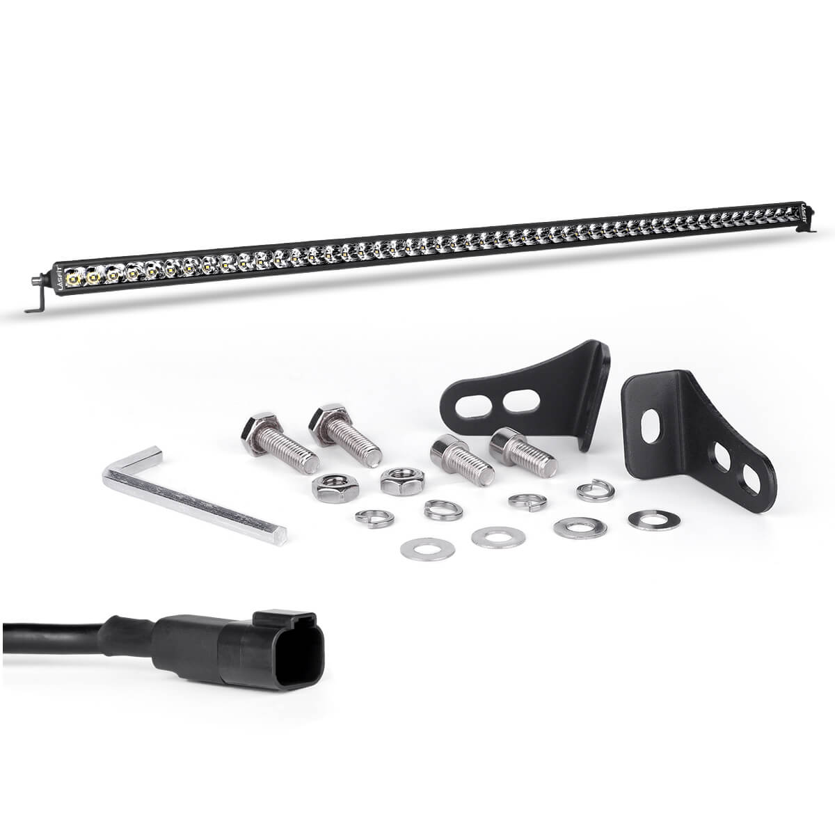 52" Light Bar Hood Mount Kit For 2018-2026 Jeep Wrangler JL Gladiator JT | LASFIT