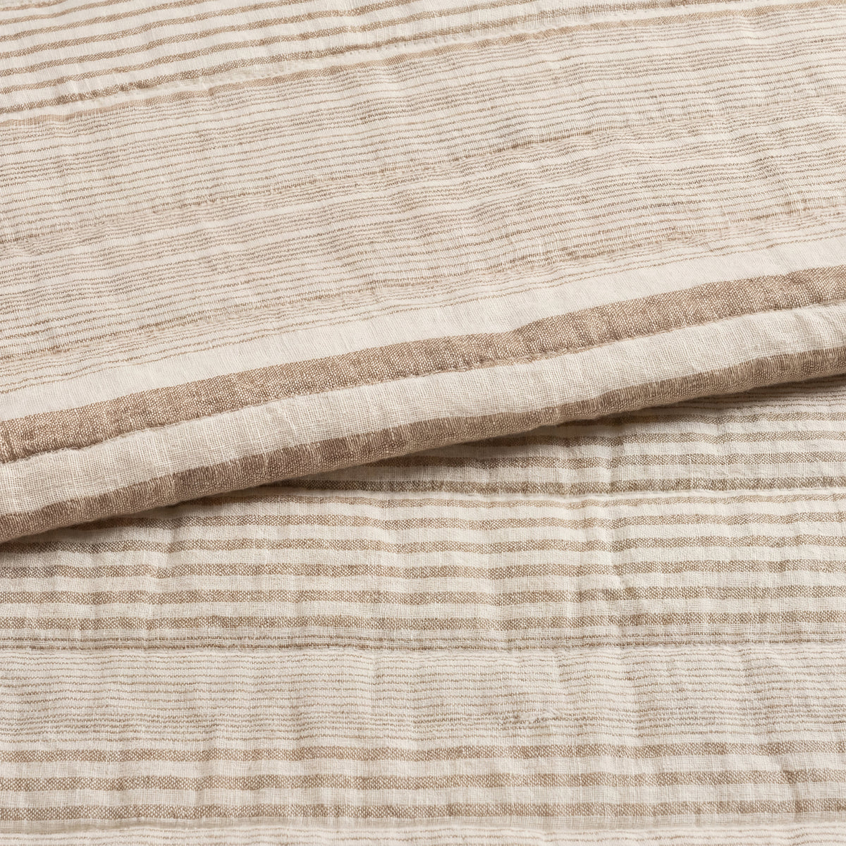 Carolina Stripe Quilt | Natural