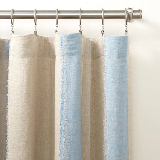 Moon Hills Linen Curtain Panel | Lapis