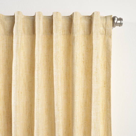 Greylock Curtain Panel | Soft Yellow