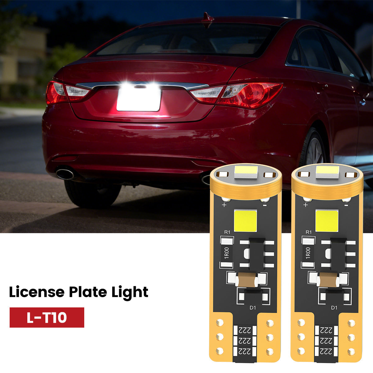 Fit for 2011-2014 Hyundai Sonata The Brightest LED Bulbs Upgrade
