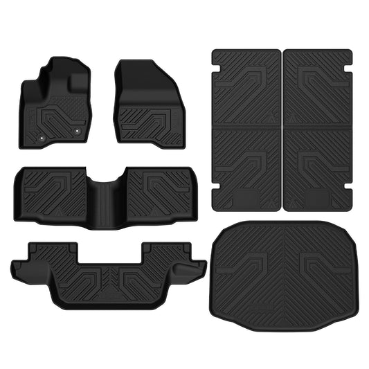Fit for 2011-2014 Ford Explorer Floor Mats & Seatback & Cargo Mats, Fit 7 Seats