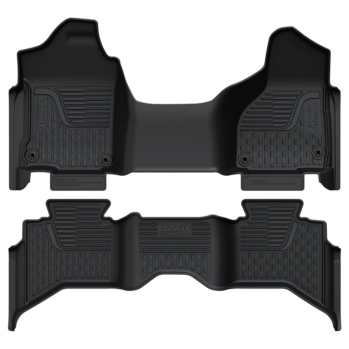 Fit for 2013-2018 Ram 1500 All-Weather 1st & 2nd row Floor Mats, Fit Carpet Floor Only