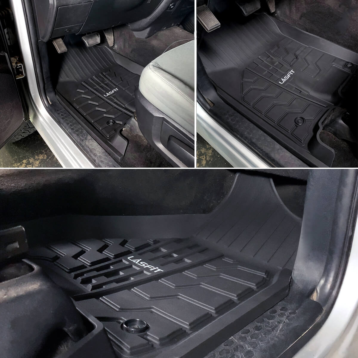 Fit for 2013-2018 Ram 1500 All-Weather 1st & 2nd row Floor Mats, Fit Carpet Floor Only