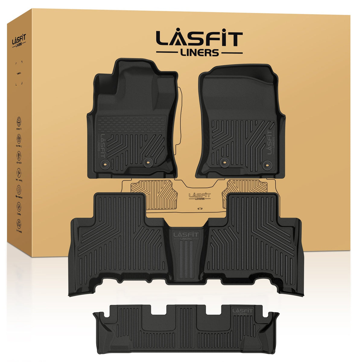 Fit for 2013-2024 Toyota 4Runner Floor Mats or Seatback & Cargo Mats