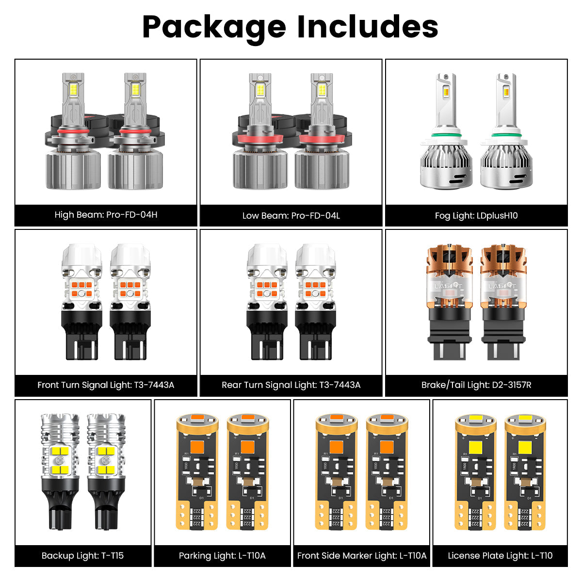 Custom Engineered for 2013-2016 Ford Escape LED Bulbs Upgrade
