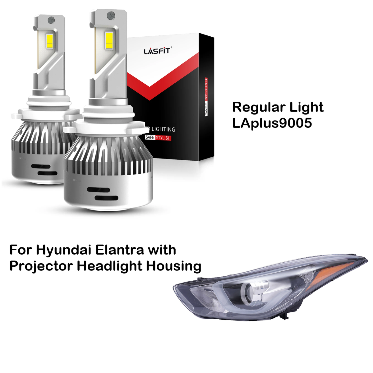 Fit for 2014-2016 Hyundai Elantra LED Bulbs 9005 H11 H7 Exterior Lights