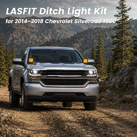3-Inch & 4.8-Inch LED Pod Ditch Light Kits for 2014-2018 Chevrolet Silverado 1500 | Lasfit