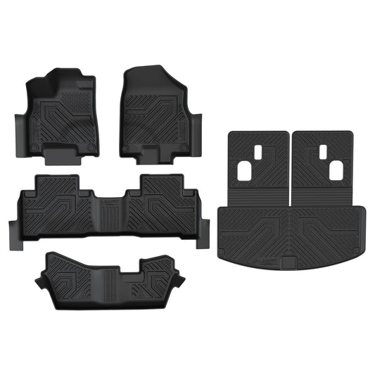 Fit for 2014-2020 Acura MDX Floor Mats & Seatback & Cargo Mat, Fit 7-seater and Gasoline Only