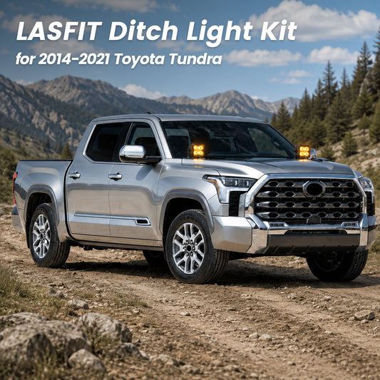 3-Inch & 4.8-Inch LED Pod Ditch Light Kits for 2014-2021 Toyota Tundra | Lasfit