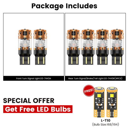 Fit for 2015-2026 Chevrolet Colorado LED Turn Signal Bulbs