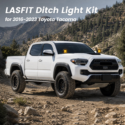 3-Inch & 4.8-Inch LED Pod Ditch Light Kits for 2016-2023 Toyota Tacoma | Lasfit