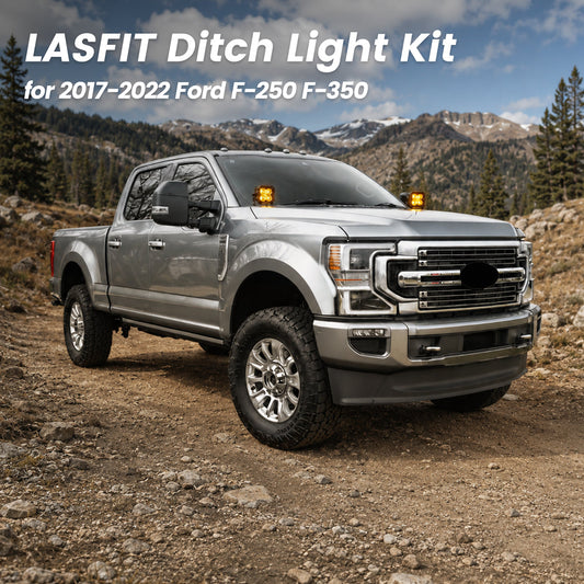 3-Inch & 4.8-Inch LED Pod Ditch Light Kits for 2017-2022 Ford F-250 F-350 | Lasfit