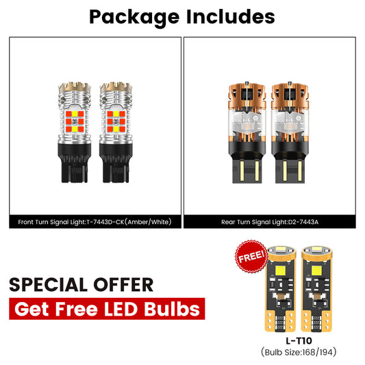 Fit for 2019-2024 Ram 1500 LED Turn Signal Bulbs