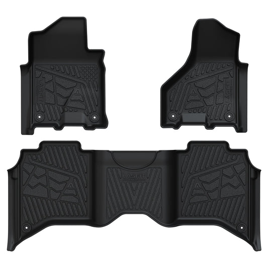 Fit for 2019-2027 Ram 2500 3500 Floor Mats, Fit Without Power Take-Off (PTO) KIT & Carpet Floor Only