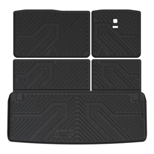 Fit for 2011-2024 Infiniti QX80 Floor Mats or Cargo & Seatback Mats, Floor Mats Fit 2019–2024 8-Seater Models with 2nd-Row Bench Seats Only