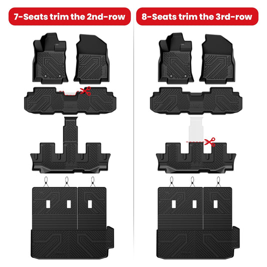 Fit for 2019-2027 Subaru Ascent Floor Mats or Seatback & Cargo Mats