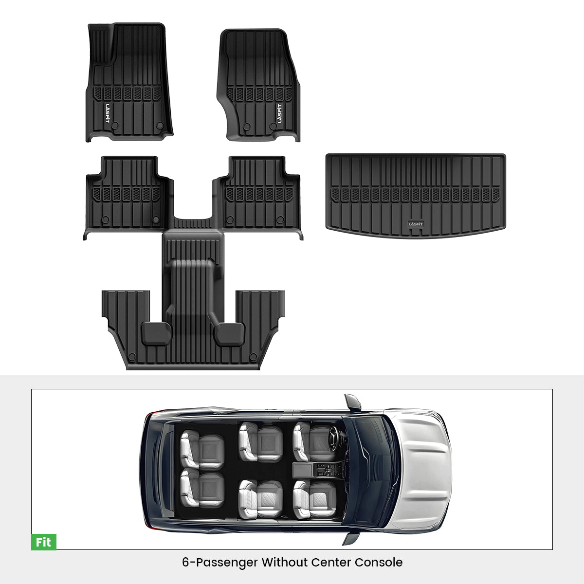 Fit for 2021-2027 Jeep Grand Cherokee L Floor Mats or Cargo Mat