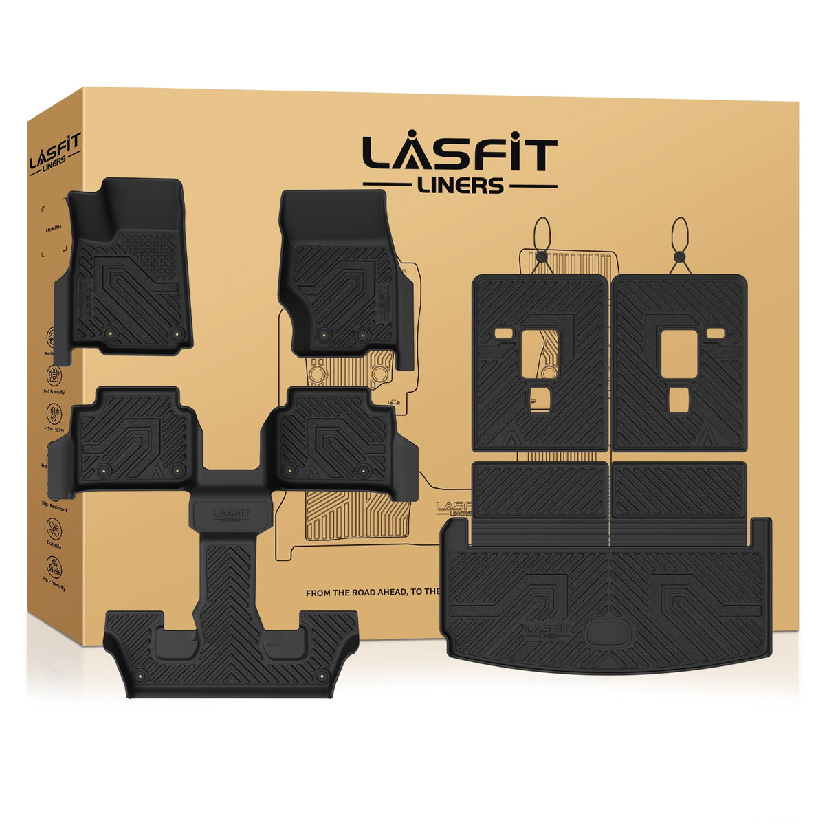 Fit for 2021-2027 Jeep Grand Cherokee L Floor Mats or Cargo Mat