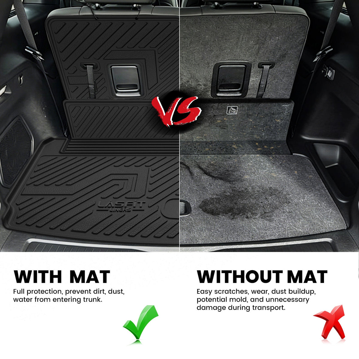 Fit for 2021-2027 Jeep Grand Cherokee L Floor Mats or Cargo Mat