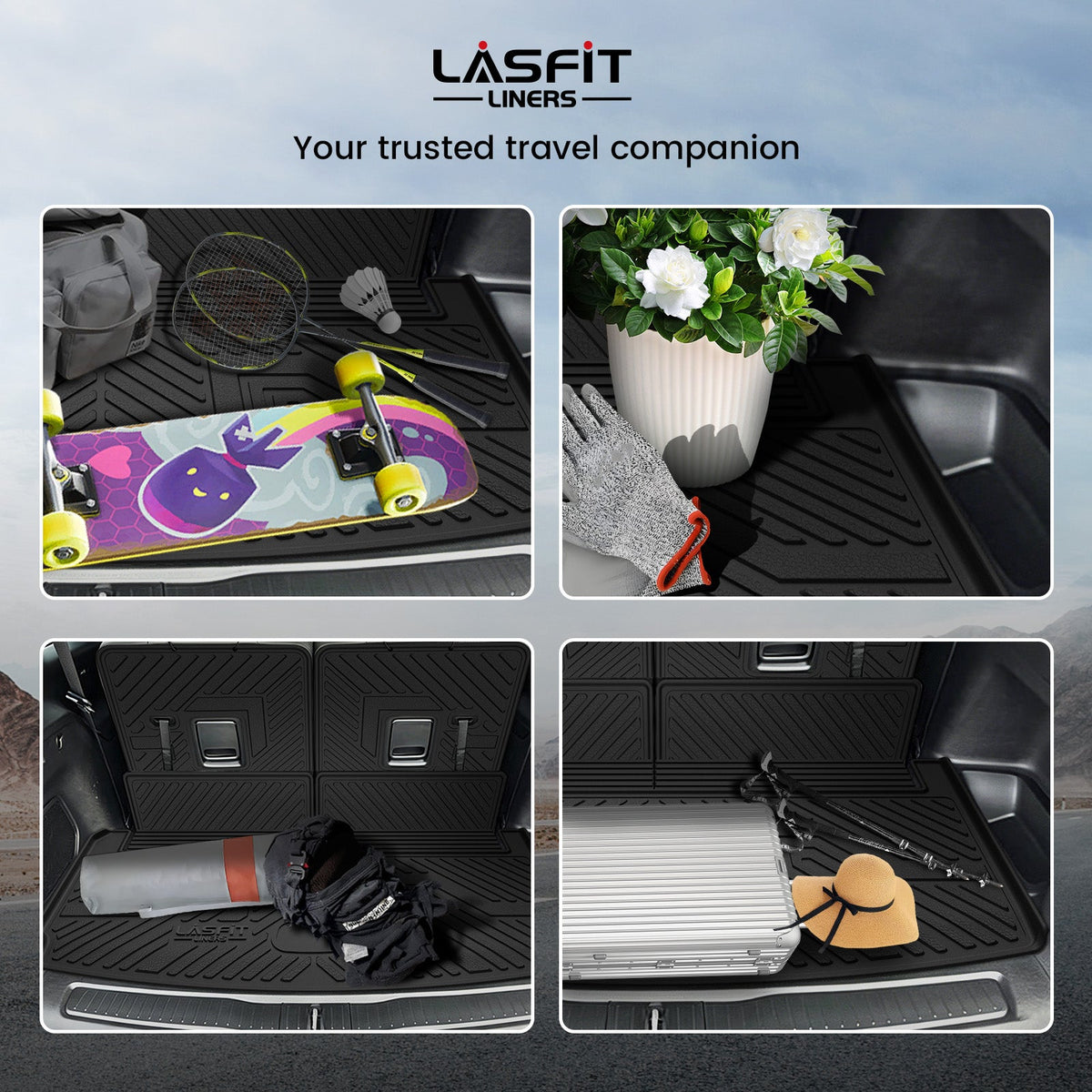 Fit for 2021-2027 Jeep Grand Cherokee L Floor Mats or Cargo Mat