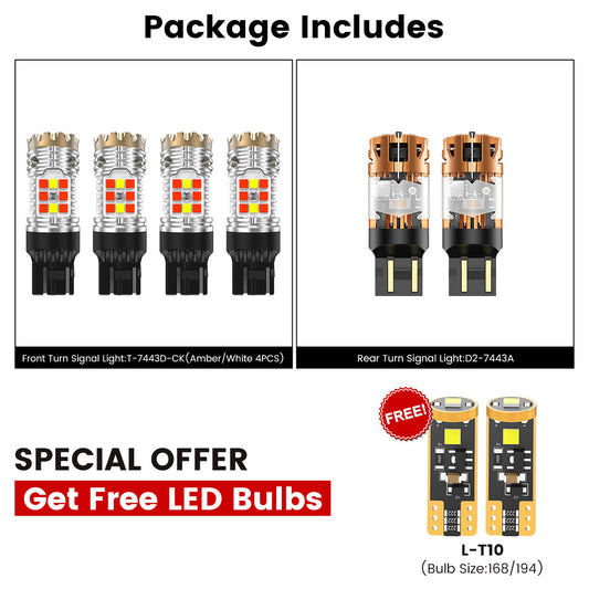 Fit for 2019-2024 Ram 2500 3500 LED Turn Signal Bulbs