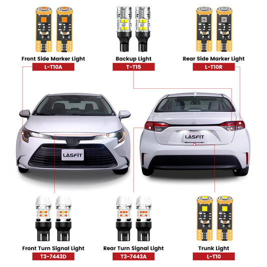 Fit for 2023-2026 Toyota Corolla 7443 921 168 LED Exterior Interior Lights